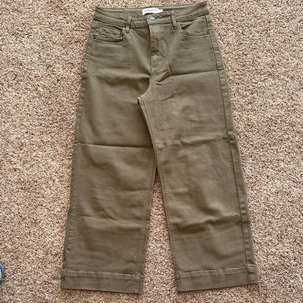 Carly Jean Mer Olive Jeans